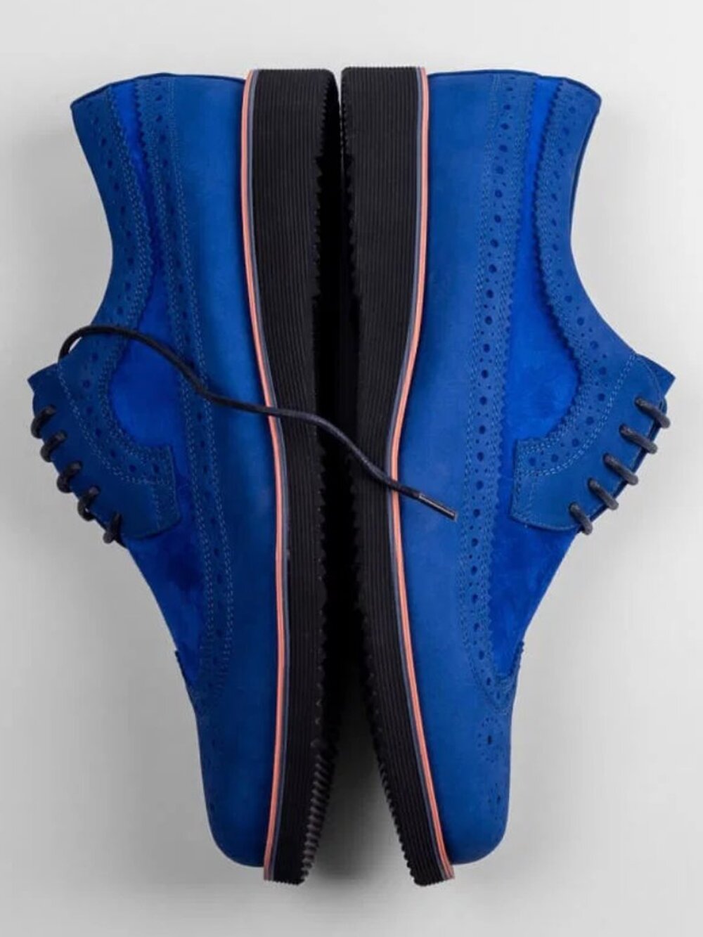 Marc Nolan Cobalt Blue Suede Oxfords - Size 6 men's - EUC